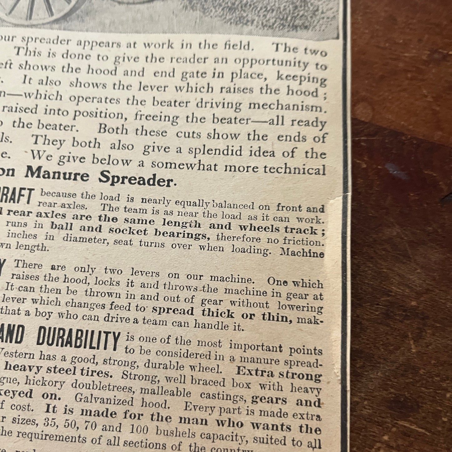 Smith Manure Spreader Co Endless Manure Spreader Chicago 1905 Magazine Ad FL6-11
