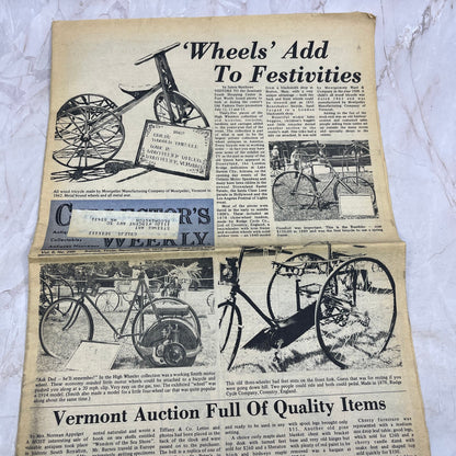 1974 Sep 10 - Collector's Weekly Newspaper - Antique Bicycles Tricycles M18