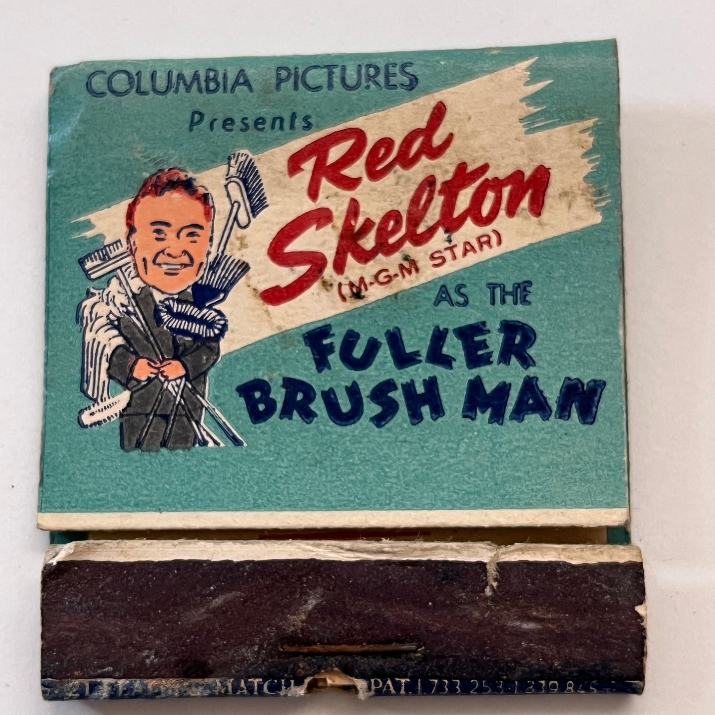 Red Skelton as the Fuller Brush Man NBC Radio Vintage Matchbook Cover TB8-MB3-9