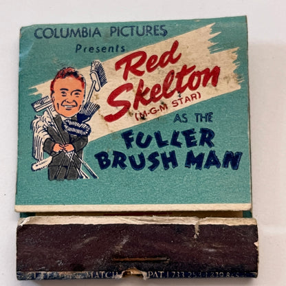 Red Skelton as the Fuller Brush Man NBC Radio Vintage Matchbook Cover TB8-MB3-9