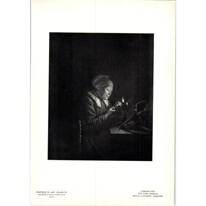 The Lost Thread - Gerard Dou c1905 Art Print D15