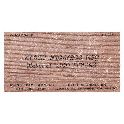 John & Pam Lammers 13321 Alondra Santa FE Springs CA Business Card SF3-B1