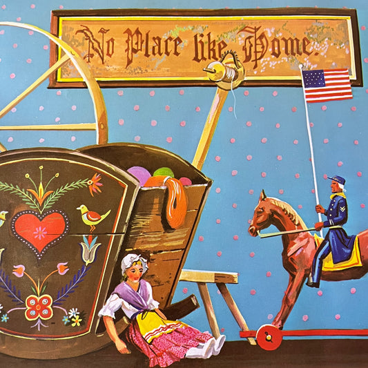 Retro Kitsch George Cherepov No Place Like Home 9x12 1972 Lithograph V14-1