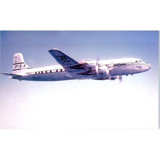 Pan American Airways DC-7B Vintage Postcard PC1