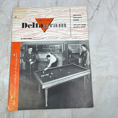 1952 Jan/Feb The Deltagram Newsletter Rockwell Delta Power Tools Woodwork TI9-P3