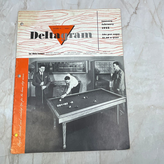 1952 Jan/Feb The Deltagram Newsletter Rockwell Delta Power Tools Woodwork TI9-P3