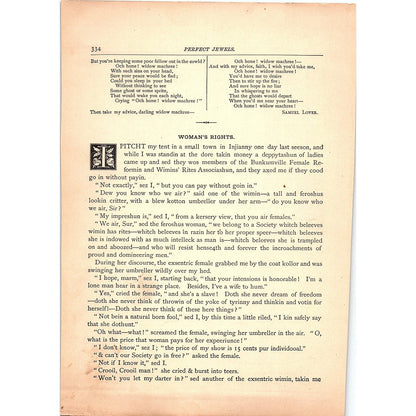 Three Black Crows - John Byrom, Widow Machree - Samuel Lover 1884 Poem TA5-CJ-5