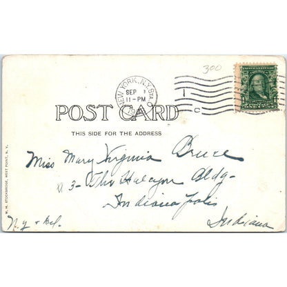 1908 Spanish American War "Dress Parade West Point NY" Original Postcard PD2