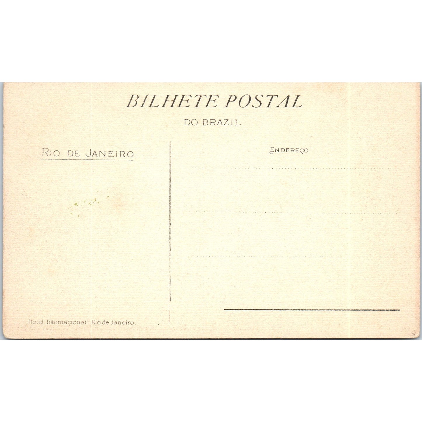 1950s Rio De Janeiro Brazil Hotel Internacional Vintage Original Postcard PD4