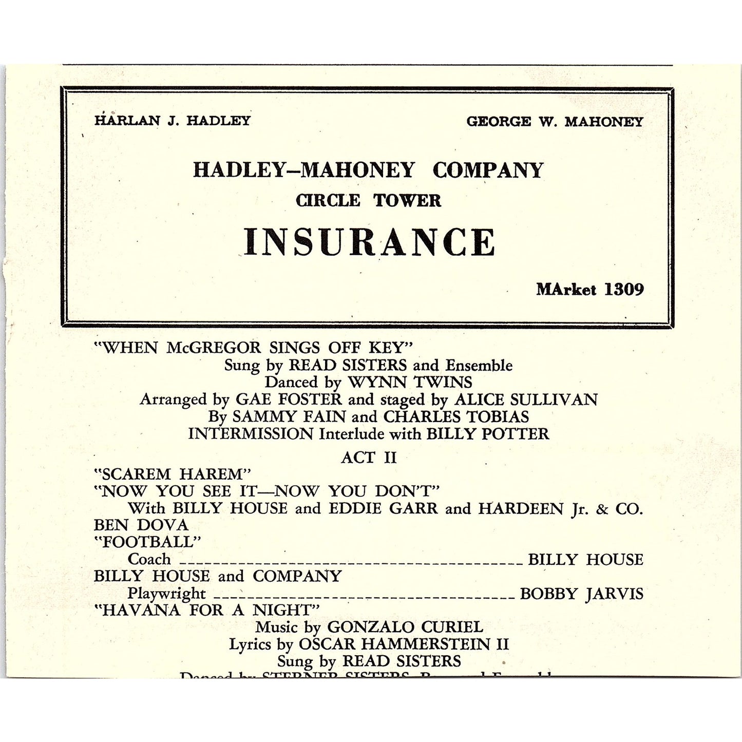Hadley-Mahoney Company Harlan Hadley George Mahoney Evansville 1941 Ad SAG4-H2