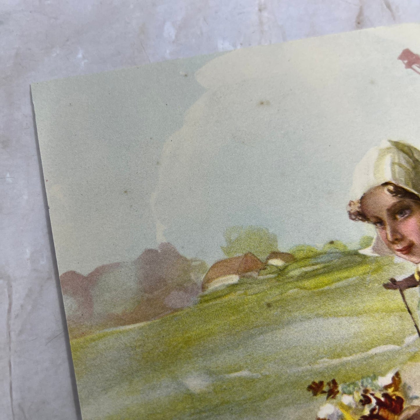 Vintage Art Print Dutch Girl 8x10 F. VonVrooland TI9-P4