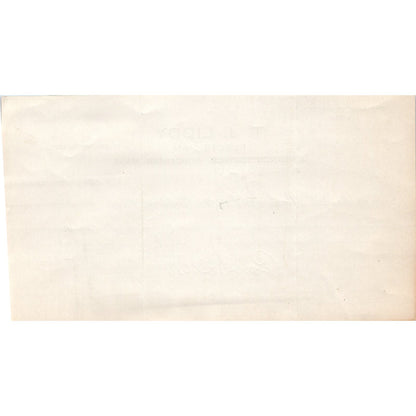 TJ Liddy Electrician Worcester MA 1925 Original Billhead Letterhead Receipt D8-LL