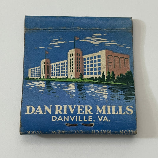 Dan River Mills Danville VA Vintage Matchbook Cover TB8-MB-8