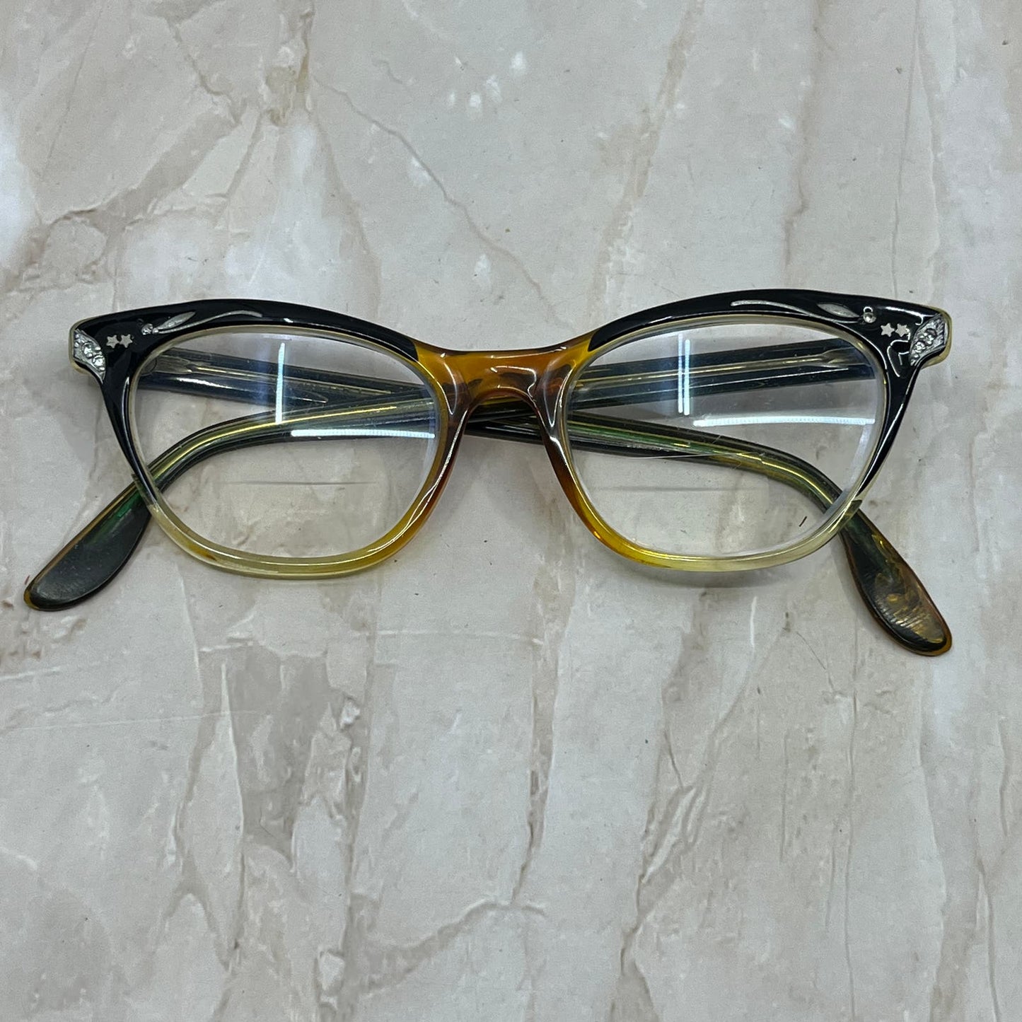 Swan USA 5 3/4 Cat Eye Acrylic Acrylic Sunglasses Eyeglasses Frames TE9-G3-3
