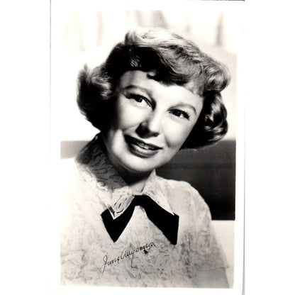 June Allyson Headshot Vintage RPPC Postcard PE7