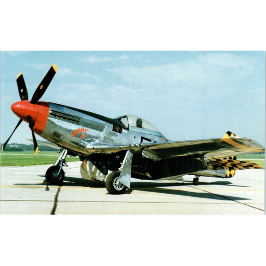 North American P-51D Mustang Vintage Postcard TG8-PC