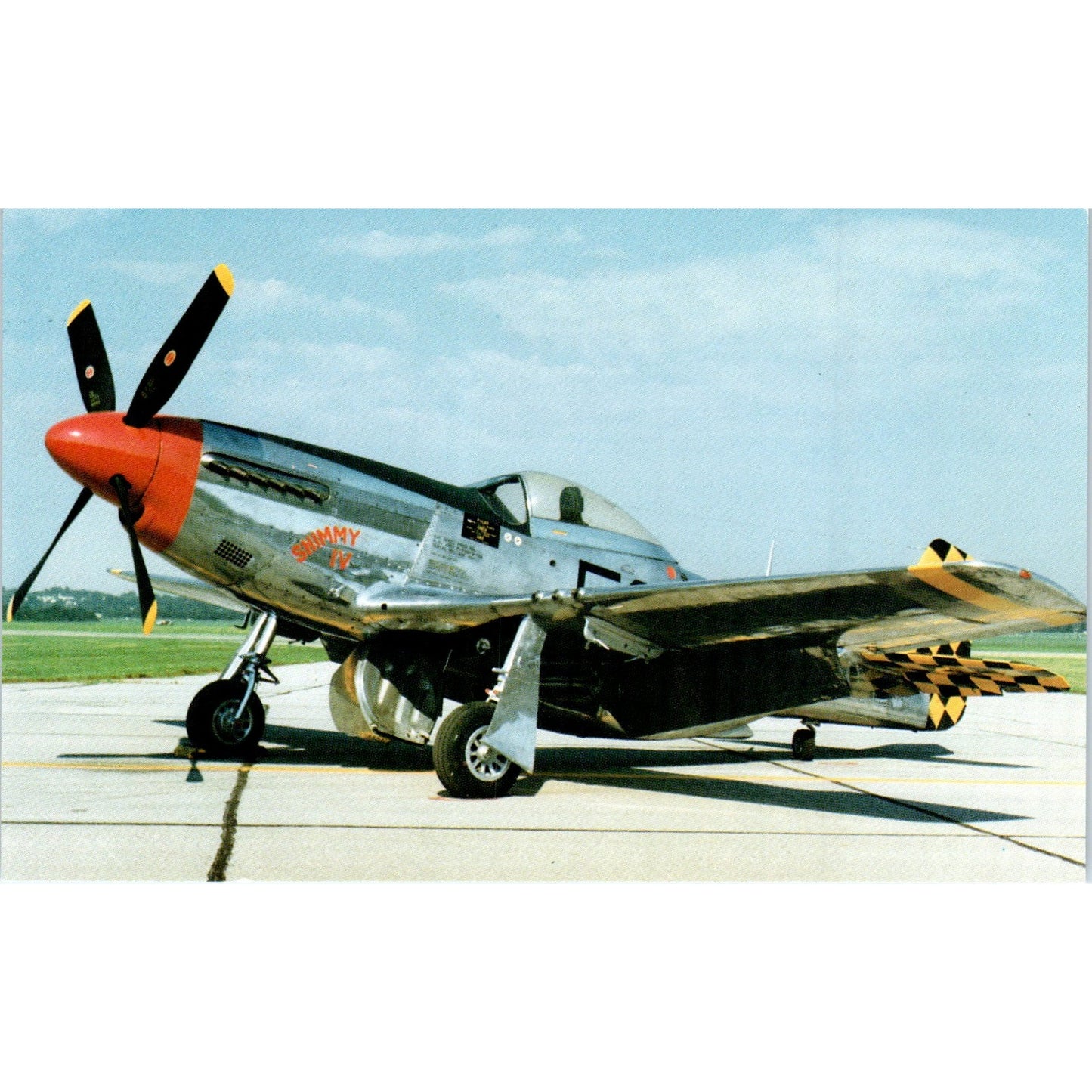 North American P-51D Mustang Vintage Postcard P4-5