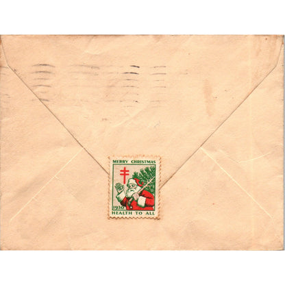 1930 Postal Cover Envelope Sistersville W VA Mr & Mrs S. Henderson AD8-Q2