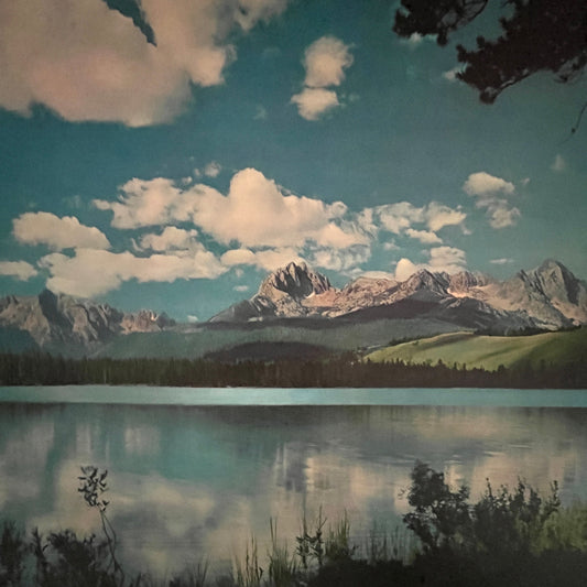 Grand Teton Postcard, Jackson Lake National Park Wyoming 12x16" Art Print FL1