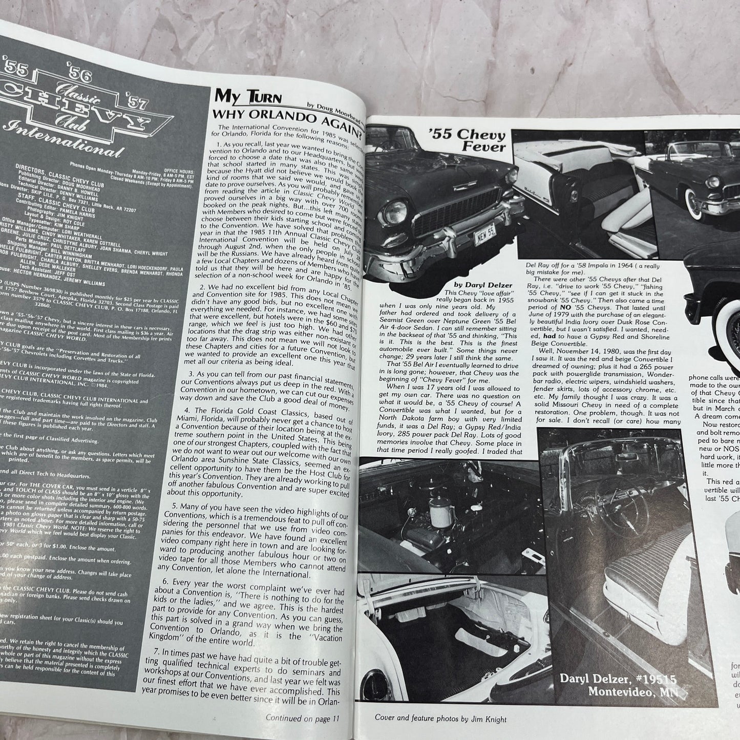 Seat Belt Installation - '55, '56, '57 Classic Chevy World Magazine May 1985 M31