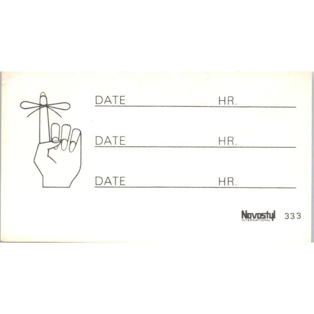 Geraldine's Hairstyling Digby Nova Scotia Vintage Business Card SD8-B10