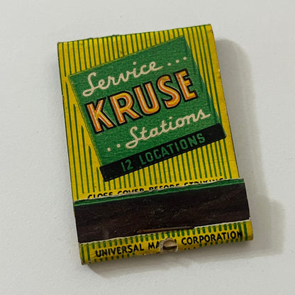 Kruse Service Stations Vintage Matchbook Cover TB6-MB1-1