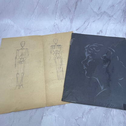 1940s Lot of Art Student Sketch & Studies Winifred Schutsky Pratt Institute TC5