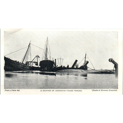 Steamers Blocked by Hyacinth Palatka Bridge St Johns River FL 1897 Photo AE9-TS4