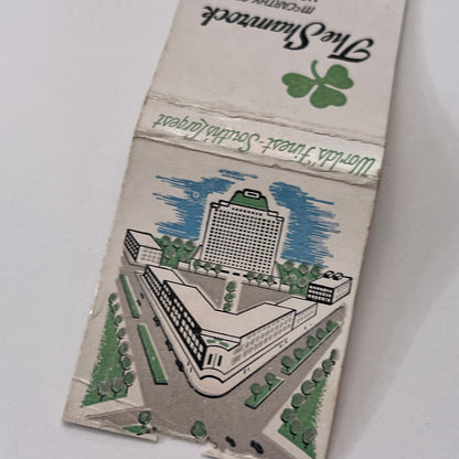 The Shamrock Hotel McCarthy Center Houston TX Vintage Matchbook Cover TB8-MB-11