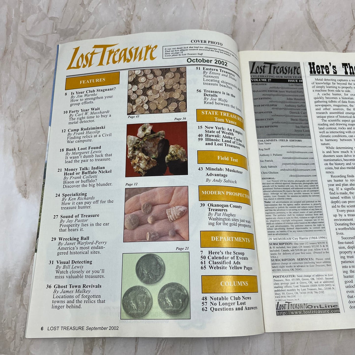 2002 Oct - Lost Treasure Magazine - Treasure Hunting Gold Prospecting M14