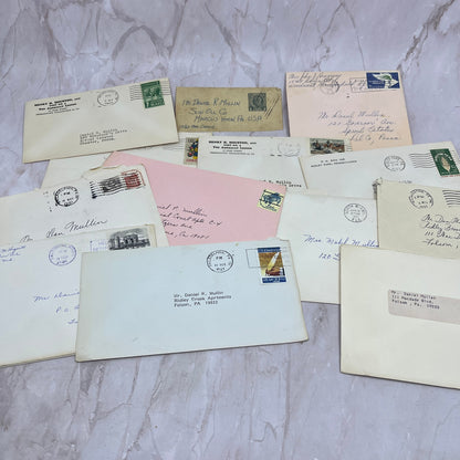 1960-80s Lot Daniel & Mabel Mullin Philadelphia Postal Cover Envelopes TG7-EB4