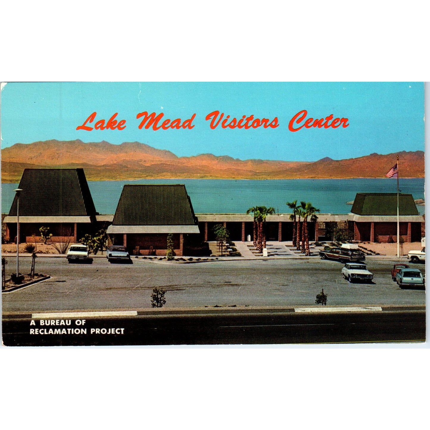 1960s Lake Mead Visitors Center Boulder City Vintage Postcard PE2