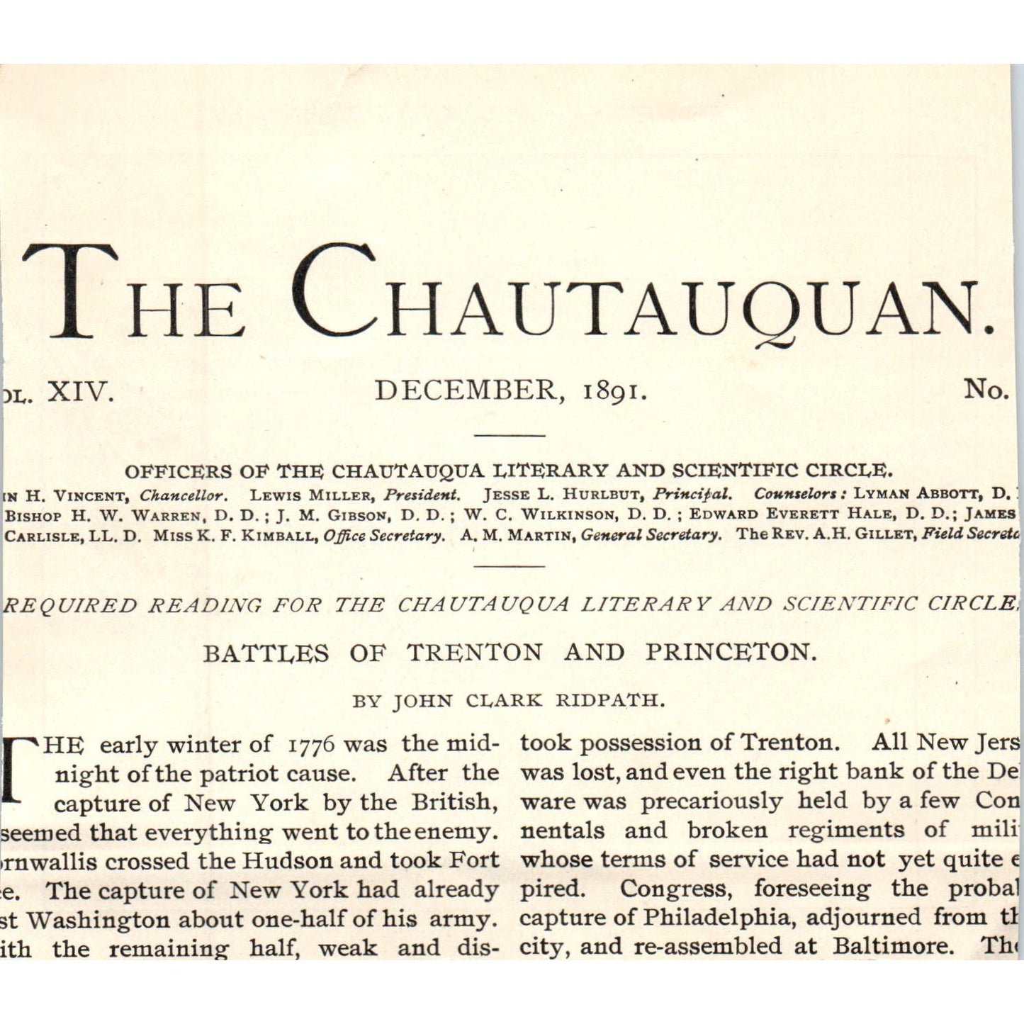 Plan of the Battle of Trenton Map c1890 Victorian Print AE8-CH2