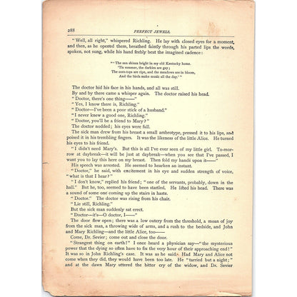 A Golden Sunset - G.W. Cable 4 Pages 1884 Poem TA5-CJ-6