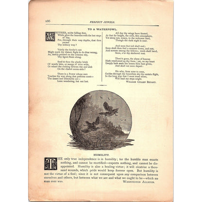 The Alhambra by Moonlight - Washington Irving 2 Pages 1884 Poem TA5-CJ-4
