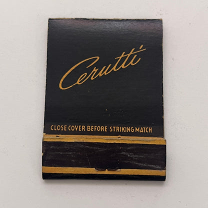 Cerutti - 643 Madison Avenue NYC Vintage Matchbook Cover TB8-MB-1