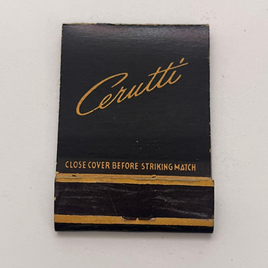 Cerutti - 643 Madison Avenue NYC Vintage Matchbook Cover TB8-MB-1