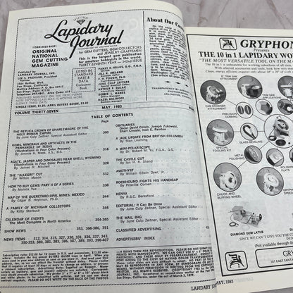 Replica of Crown of Charlemagne - Lapidary Journal Magazine - May 1983 M25