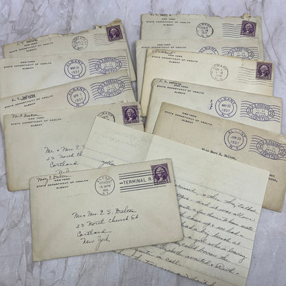 Huge Lot of Letters 1935-38 Mary E. Dalton NY State Department of Health TG8-Z