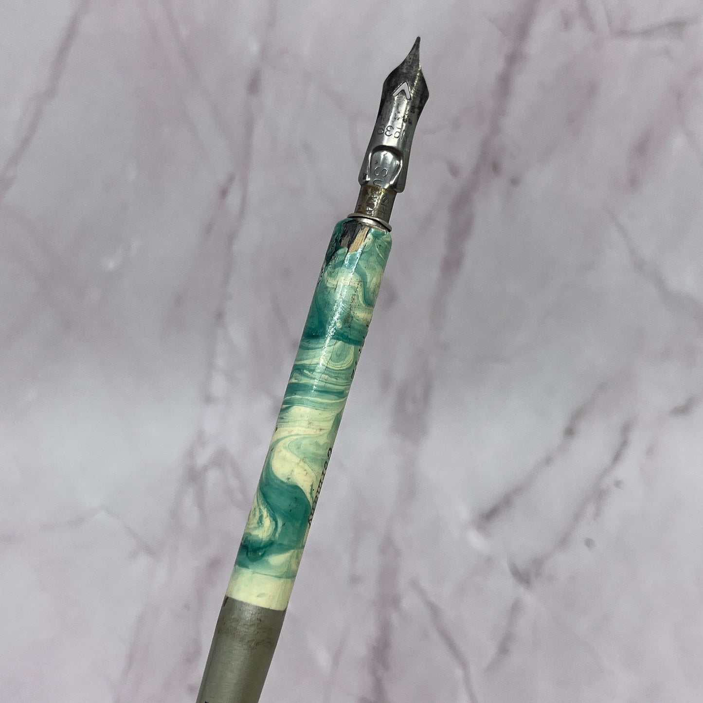 Koh-I-Noor Germany Swirl Wood Vintage Fountain Dip Pen w/ Nib TC5-DP-6