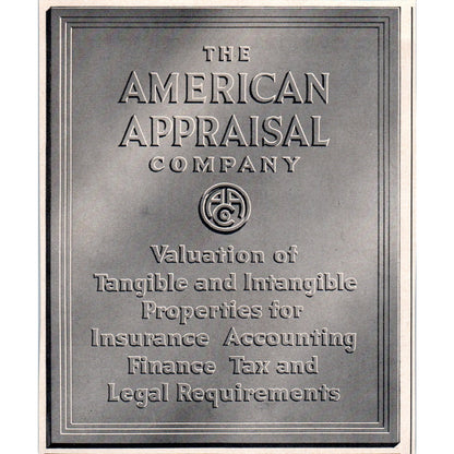 The American Appraisal Company 1951 Magazine Ad AF1-MF1