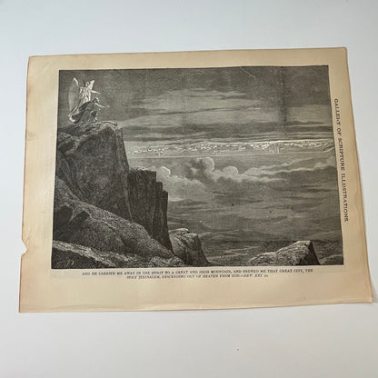 Matthew XXVI. 1892 Bible Engraving SV1-6