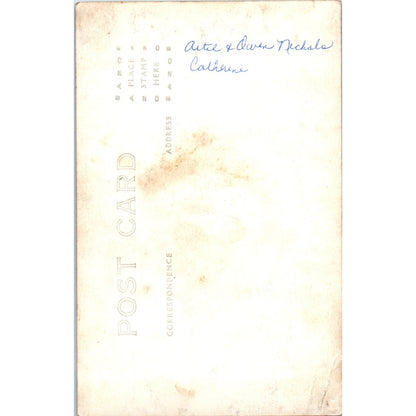 Aunt Catherine & Owen Nichols Antique RPPC Postcard PE7