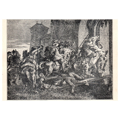 The Bridge of Dessau 1911 Engraving Print AF5-9