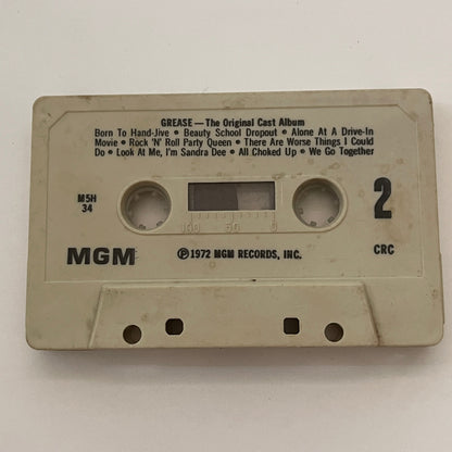 Grease - The Original Cast Album Soundtrack Cassette Tape TB6-OT2