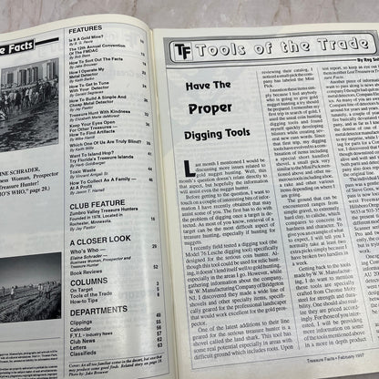 1997 Feb - Treasure Facts Magazine - Treasure Hunting Gold Metal Detecting M17