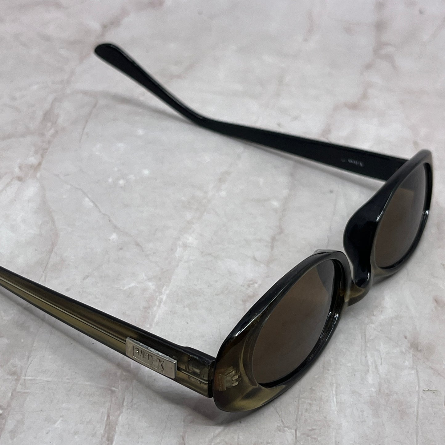 Vintage Ladies X-Lens Oval Tiger Eye Acrylic Sunglasses Glasses Frames TH9-G1-2