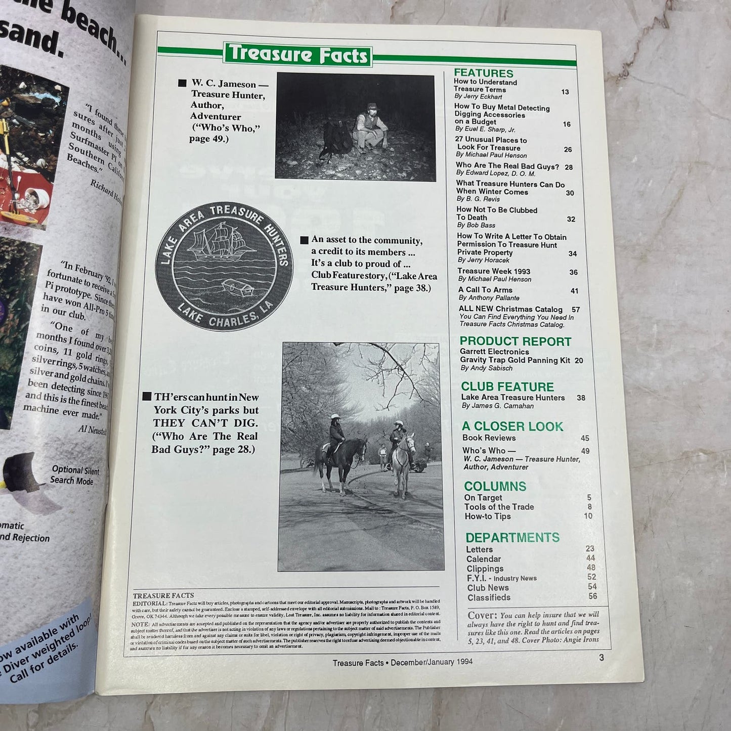 1994 Dec/Jan - Treasure Facts Magazine - Treasure Hunting Metal Detecting M17