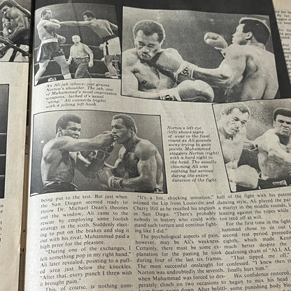 Muhammad Ali Vs Ken Norton Battle of Broken Jaw Fight Recap 4 Pages 1974 AG1-10