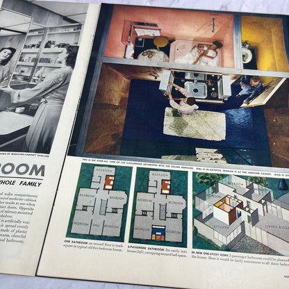 Life Portfolio of Ideas for Home Planning 1940s Interior Design 14 Page Article V14-1